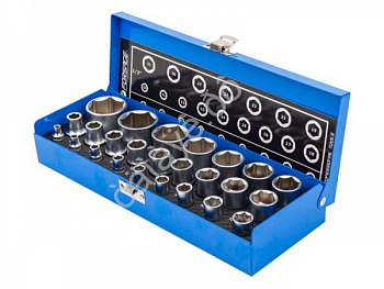 Набор головок   1/4'', 1/2''(6гр.) набор 25пр.,  RockForce RF-50121G