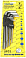 Набор ключей 6-гранных Г-образных длинных 9пр.(1,5-10мм) в пластиковом держателе Partner PA-509L