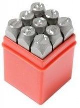 Набор штампов цифровых 8мм, 9пр., в пластиковом футляре Forsage F-00908D