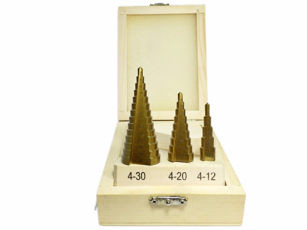 Набор сверел ступенчатых от 4х12 мм, от 4х20 мм, от 4х32 мм  SEB