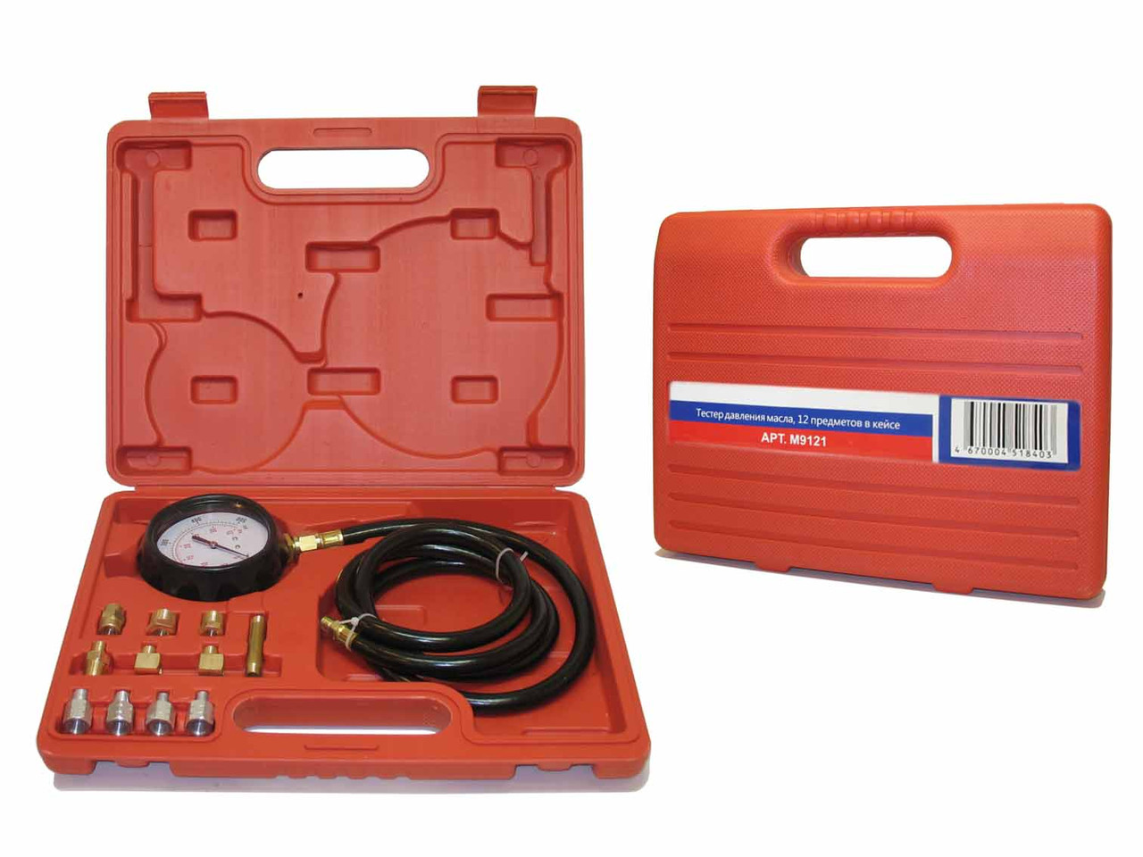 Тестер давления масла в двигателе и АКПП, 12пр. МАЯКАВТО м9121