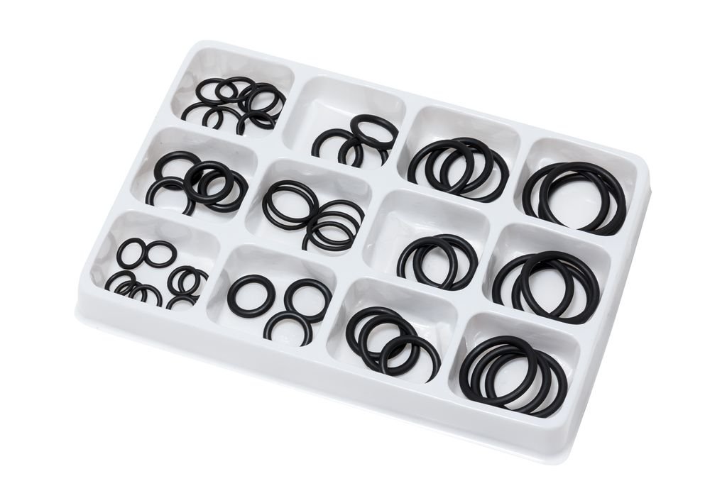 Кольца уплотнительные резиновые маслобензостойкие, 50 пр. (6,4-27мм) ТДМ 3050
