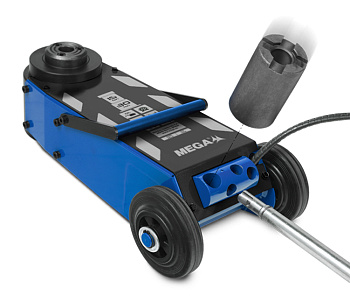 Домкрат подкатной пневмогидравлический г/п 15/30 т.  переносной MEGA Испания NP15-2B