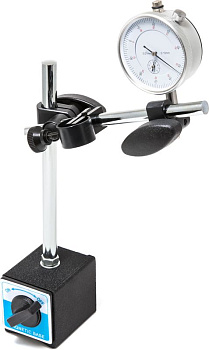 Индикатор часового типа с магнитной стойкой (0-10мм, погрешность-0,01мм)Forsage F-01729