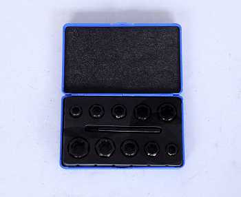 Набор головок-экстракторо 11 пр. (9-19мм) низкий профиль, под ключAUTOMASTER AMT-63317