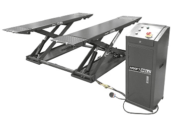 Подъёмник ножничный короткий шиномонтажный г/п 3000 кг KraftWell KRW3TN/220