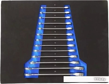 Набор ключей комбинированных трещоточных, 13пр. (8-19, 21, 22мм) в ложементе Forsage F-K51325