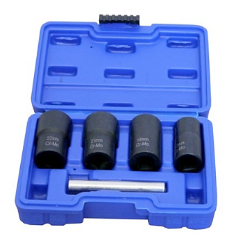 Набор головок-экстракторов 1/2" 5 пр. (17,19,21,22мм) ТДМ 6227вт