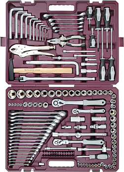 Набор инструмента 142пр. 1/2",1/4" (6гр.)Thorvik TS142