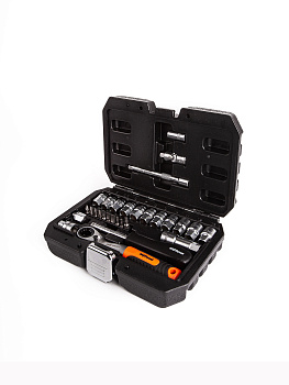 Набор инструмента 29пр.1/4"  проходные головки AV Steel AV-011029