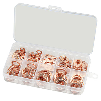 Набор шайб медных 200 шт (кейс) AV Steel AV-920155