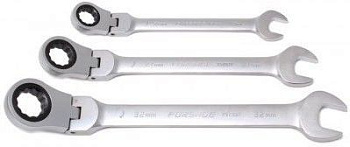 Ключ комбинированный трещоточный с шарниром 30мм Forsage F-75730F