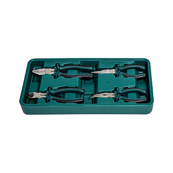 Набор шарнирно-губцевого инструмента в ложементе, 4 предмета, Rossvik LST004