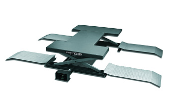 Подъемник ножничный г/п 2500 кг. пневматический напольный с поворотными лапами KraftWell KRW260B