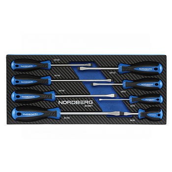 Набор отвёрток в ложементе,  8 предметов, NORDBERG 301008T