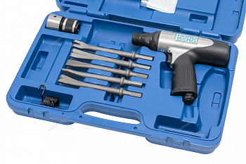 Пневмозубила в кейсе + 5 насадок + быстросъемн.адаптер (HA67-KIT) NORDBERG NP5067