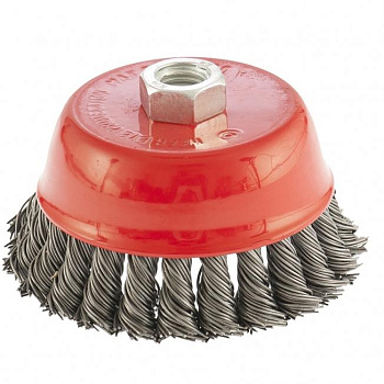 Щётка металл. для УШМ 75мм/М14 крученая (чашка) М5 65675м