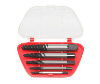 Набор экстракторов резьбы в пластиковом футляре 5пр. Forsage F-63005A