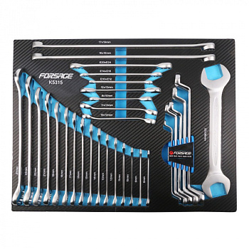 Набор гаечных ключей 31 пр. в ложементе Forsage F-K5315