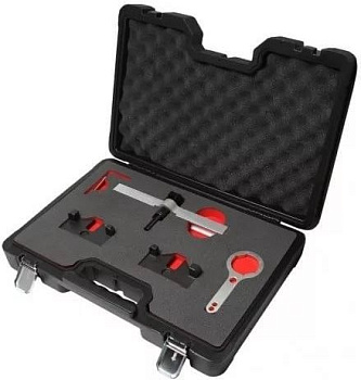 Набор фиксаторов для обслуживания двигателей BMW 5пр.(N63 N74), в кейсе "Premium" Forsage F-908G63D