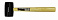 Киянка резиновая с деревянной ручкой (340г, Ø45мм) Forsage F-1803120