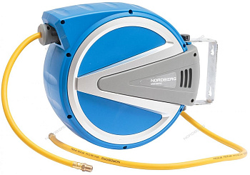 Шланг пневматический на самоскручивающейся катушке, 8х15 м NORDBERG HR0815HPVC