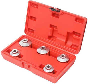 Набор съемников масляных фильтров 3/8", 5пр. (24, 27, 32, 36, 38мм), в кейсе Partner PA-03R003