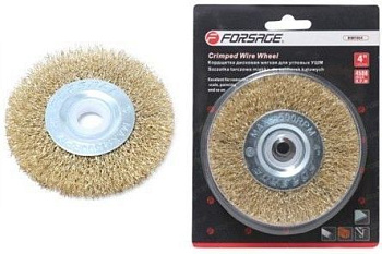 Кордщетка дисковая латунная для УШМ 125мм, в блистере Forsage F-BWF005