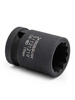 Головка ударная 19мм (12гр.) 1/2" ROSSVIK SI121219
