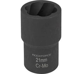 Головка-экстрактор для поврежденных болтов/гаек 21ммх50мм, 1/2" ROCKFORCE RF-90621