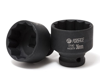 Головка ударная тонкостенная 36мм (12гр.) 1/2" (45ммL) Forsage F-44836TH