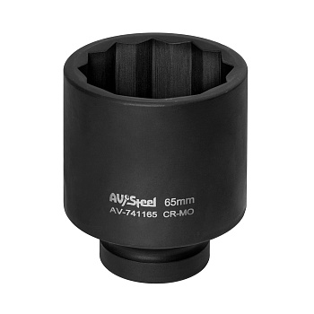 Ударная головка удл. 1" 65мм 12 гр. AV Steel AV-741165