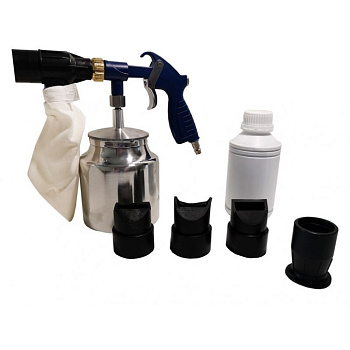 Пистолет пескоструйный пневматический со сменными насадками и песком Forsage F-2377