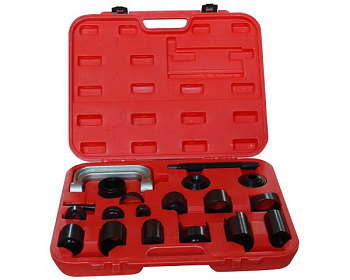 Съемник сайлентблоков и подшипников с набором оправок 21пр., в кейсе MHR04011