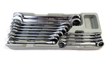 Набор ключей комбинированных трещоточных, 13 предметов (8-22мм),в лотке Forsage F-T51310