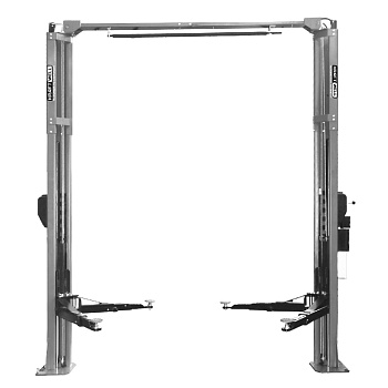 Подъёмник 2-х стоечный с верхней синхронизацией 4.2 т стопора на одной колон KraftWell KRW4.2MA