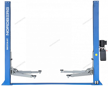 Подъёмник 2-х стоечный с нижней синхронизацией 4 т  ручные стопора, 220 В NORDBERG N4121A-4T_220V