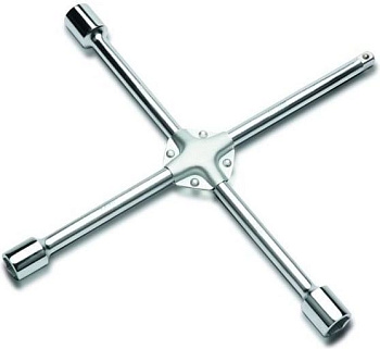 Ключ балонный крестовой 17-19-21"-22 с адаптером 1/2" FORCEKRAFT FK-681B400