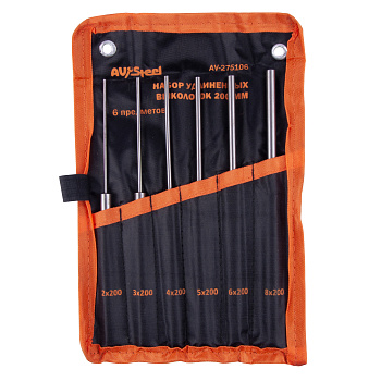 Набор выколоток 6 пр. удлиненных AV Steel AV-275106