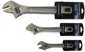 Ключ разводной Profi CRV 12"-300мм (захват 0-35мм), на пластиковом держателе FORCEKRAFT FK-649300