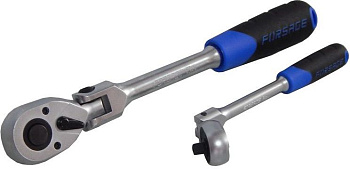 Трещотка 3/8" (72зуб.) L-270ммреверсивная, шарнирная с резиновой ручкой   Forsage F-802318