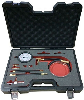 Тестер давления топлива, 10пр. (0-7 bar) в кейсе Forsage F-04A3022D