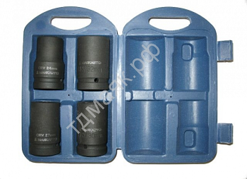 Набор головок ударных 1" 4пр. (24,27,30,32мм) ТДМ 8041