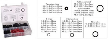 Кольца, шайбы уплотнительные резиновые, асбестовые и пластиковые, 383пр. Forsage F-773