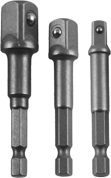 Набор адаптеров переходников для шуруповерта 3 предмета Thorvik SH11AS3