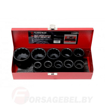 Набор головок ударных 3/4"  набор 10пр., (12гр.) Forsage F-6109MPB