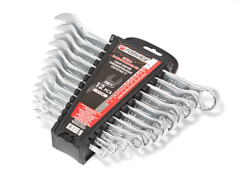 Набор ключей комбинированных 12 предметов (6, 8, 10, 12-19, 22мм) 15грд., Forsage F-5126