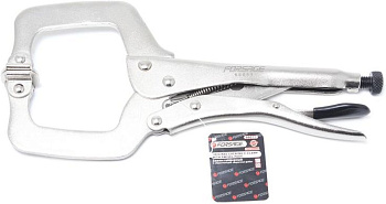 Зажим гейферный С-образный с "плавающими губками"10"-250мм Forsage F-66011