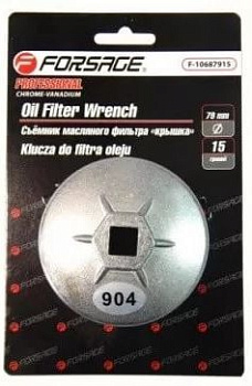 Съемник масляного фильтра "крышка" 74мм х 15гр, в блистере Forsage F-10687415(NB203-3)