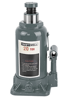 Домкрат бутылочный г/п 20 т KraftWell KRWBJ20
